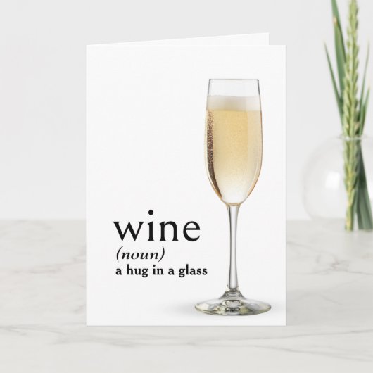 Woordenboek's Definitie van WIJN voor Verjaardag Kaart (Voorkant)
