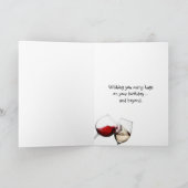 Woordenboek's Definitie van WIJN voor Verjaardag Kaart (Binnen)