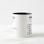 Woordenboekstijldefinitie "vrouw omhoog" Mok (Center)