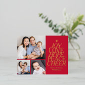 Woordenboom Folie Vakantie Briefkaart EDITABLE KLE (Staand Voorkant)