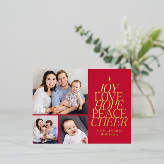 Woordenboom Folie Vakantie Briefkaart EDITABLE KLE (Staand Voorkant)