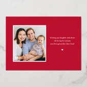 Woordenboom Folie Vakantie Kaart Bewerkbare Kleur (Achterkant)