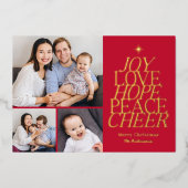 Woordenboomgaarden Vakantiekaart bewerkbare kleur Folie Uitnodiging (Voorkant)