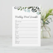 Woordenbreker met Greenery Programmakaart (Staand voorkant)