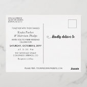 Woordengoed dat we met goud wedden folie uitnodiging briefkaart (Achterkant)