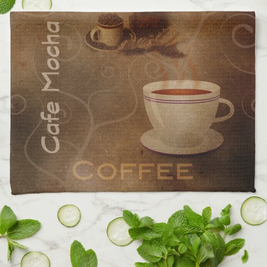 Woordenhanddoek van Coffee Lover Theedoek (Gevouwen)