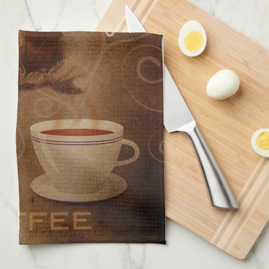 Woordenhanddoek van Coffee Lover Theedoek (Quarter Fold)