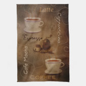 Woordenhanddoek van Coffee Lover Theedoek (Verticaal)