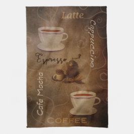 Woordenhanddoek van Coffee Lover Theedoek