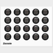 Woordenlijst van technische termen Engineer Defini Ronde Sticker (Vel)
