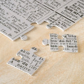 Woordenlijstboom uitdagend legpuzzel (Zijkant)