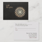 Woordenmassagetherapiezendcertificaat Kortingskaartje (Voorkant / Achterkant)