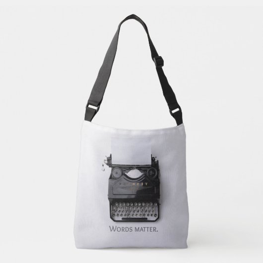 Woordenschrijfmachine Crossbody Tas (Voorkant)