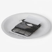 Woordenschrijfmachine Papieren Bordje (Gekanteld)
