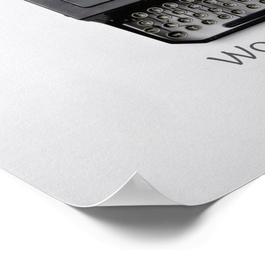 Woordenschrijfmachine Poster (Hoek)