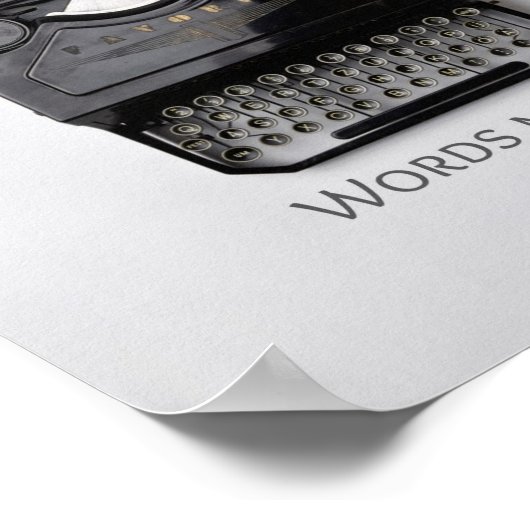 Woordenschrijfmachine Poster (Hoek)