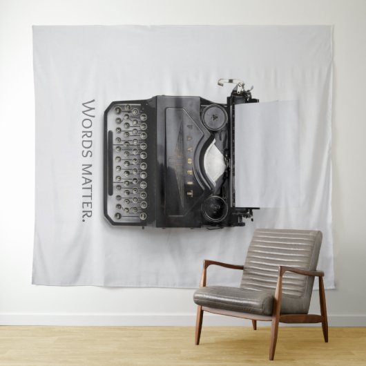Woordenschrijfmachine Wandkleed (In Situ (horizontaal))