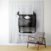 Woordenschrijfmachine Wandkleed (In situ)