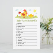 Woordenspel met kippen Baby (Staand voorkant)