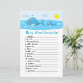 Woordenspel op walvis (Staand voorkant)