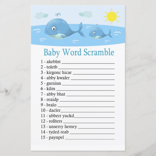 Woordenspel op walvis (Voorkant)