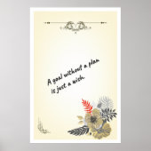 Woordenvormende wandkunst, Kantoor decor afdrukken Poster (Voorkant)