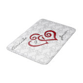 Woordenvormig ontwerp wiskundelet badmat (Gekanteld)