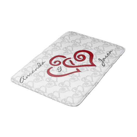 Woordenvormig ontwerp wiskundelet badmat (Gekanteld)