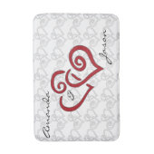 Woordenvormig ontwerp wiskundelet badmat (Voorkant Verticaal)