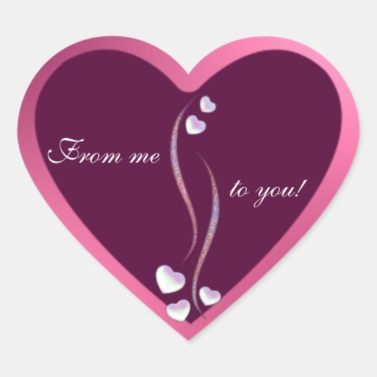 Woordgrens Hart Sticker (Voorkant)