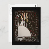 Woordkaarsen van Byrd op zwart Briefkaart (Voorkant / Achterkant)