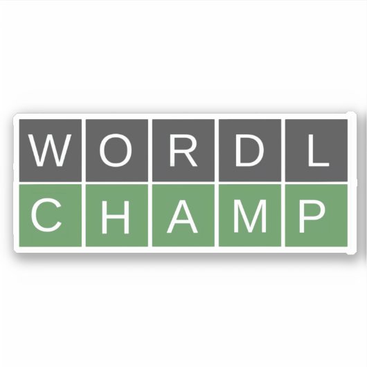 Woordkampsticker Sticker (Voorkant)