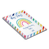 woordkunst appel dank je leraar notitieboek (Rechterzijde)