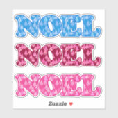 Woordkunst - Met kerstbomen gepatterde kammen Sticker (Vel)