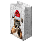 Woordkunst met kerstfeestdag in Boxer Klein Cadeauzakje (Voorkant Gekanteld)