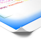 Woordkunstcollage voor kleuren poster (Hoek)