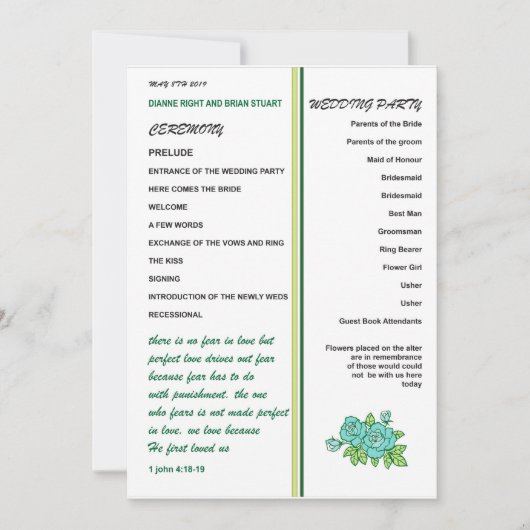 WOORDPROGRAMMA KAART (Voorkant)