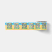 Woordpuzzel met balkgolven satijnen lint (Voorkant)