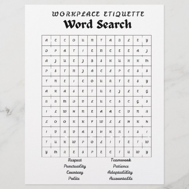 woordpuzzel/zoeken. briefhoofd (Voorkant)