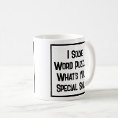Woordpuzzels speciale vaardigheid. Koffie Mok (Voorkant rechts)