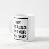 Woordpuzzels speciale vaardigheid. Koffie Mok (Voorkant links)