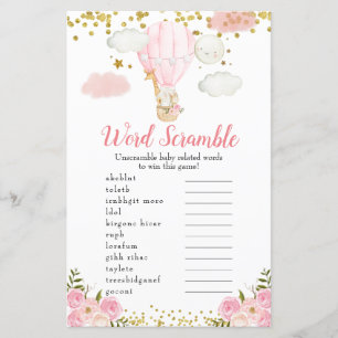 Woordroomroze Warmluchtballondieren