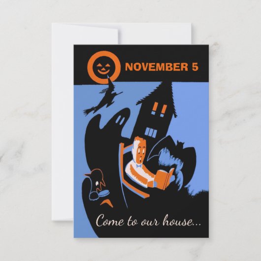  woordspeky Mystery Party Custom Text Kaart (Voorkant)