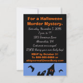 woordspeky Mystery Party Custom Text Kaart (Achterkant)