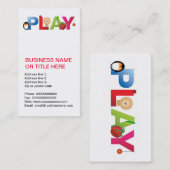 woordspel visitekaartje (Voorkant / Achterkant)