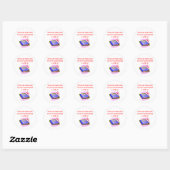woordspelwoordspeling ronde sticker (Vel)