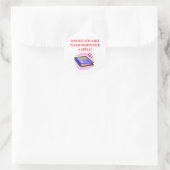 woordspelwoordspeling ronde sticker (Tas)