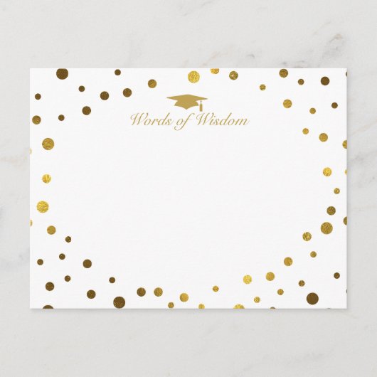 woordvoerders van wijsheidsadviezen voor afstudere advieskaart (Voorkant)