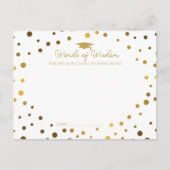 woordvoerders van wijsheidsadviezen voor afstudere briefkaart (Voorkant)