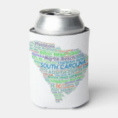 Woordwolk in South Carolina Blikjeskoeler (Blikje Voorkant)